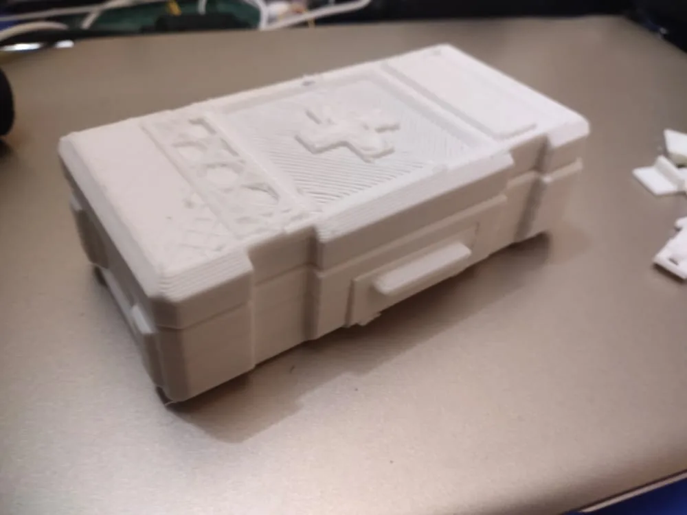 3D-printed prototype of the container shell