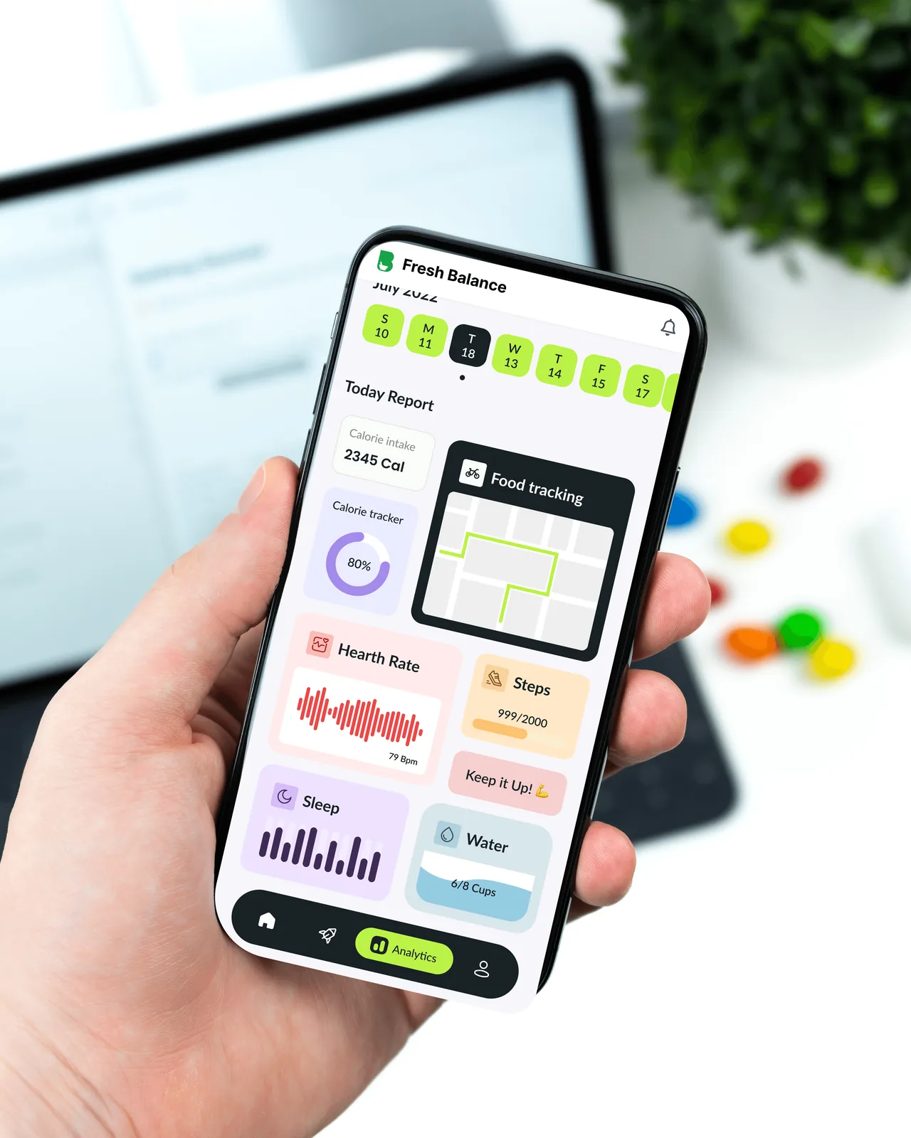Fresh Balance dashboard on phone and tablet